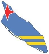 Aruba Flag Map