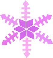 Purple Snowflake Clip Art N2
