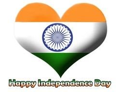 inscription "happy independence day" in the picture
