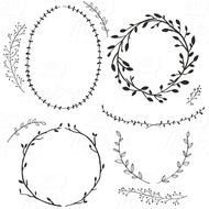 Wreaths amp Laurels Watercolor Clip Art Digital Von ShhMakerDesign