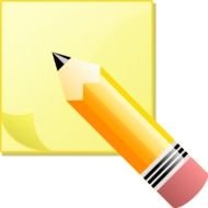 Pencil And Paper Clip Art N10
