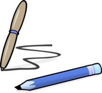 Pencil And Pen Vector Clip Art