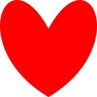 Orange Heart Clip Art N5