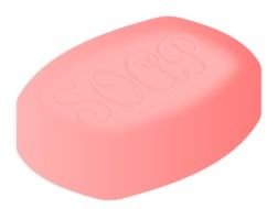 Clipart of pink Soap