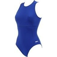 blue female swimsuit on a white background