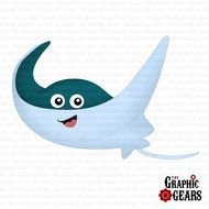 Stingray Clip Art N11
