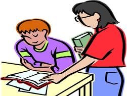 picture of tutor with student