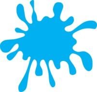 Blue Paint Splatter Clip Art N4
