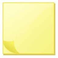 yellow stickers as picture for clipart