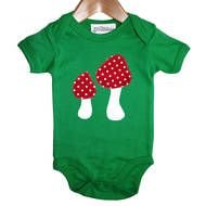 Clipart of green children clothes on a hanger