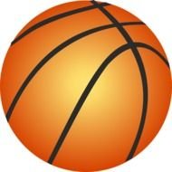 orange basketball ball with black lines