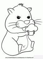 Hamster Coloring Pages N3