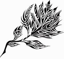 tribal flower for tattoo