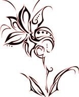 Tribal Flower Tattoos N3