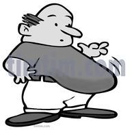 Man With Big Belly Clip Art