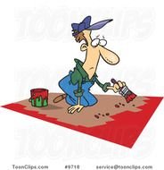 Cartoon Guy Painting