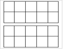 Ten squares, in Frame, Template