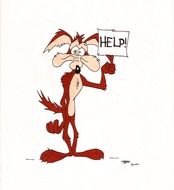 Wile E Coyote Drawing