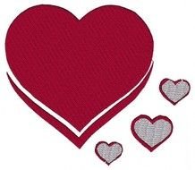 Red Heart Embroidery Design