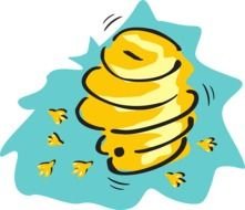 Cartoon Bee Hive Clip Art N6
