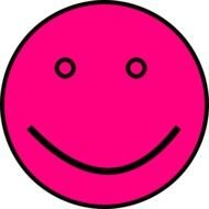 Pink Smiley Face Clip Art N8