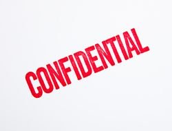 Ä°llustration of Confidential sign