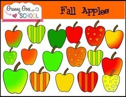 Clip art of Fall Apples
