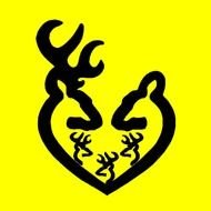 Browning Deer Heart Decal
