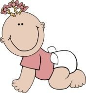 Baby Girl Clip Art N53