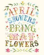 April Showers Bring May Flowers drawing