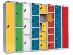 Ä°llustration of colorful School Lockers