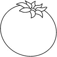 Tomato Clip Art Black And White N4