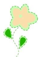 Turquoise Flower Clip Art N3