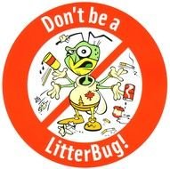Clipart of Dont Litter Sign