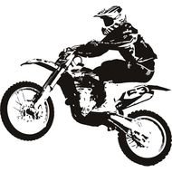 Dirt Bike man drawing