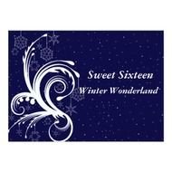 Winter Wonderland Sweet 16 Invitations