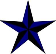Navy Blue Star Clip Art