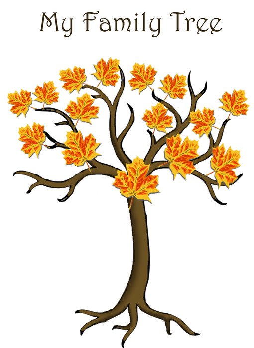 painted family tree with yellow flowers