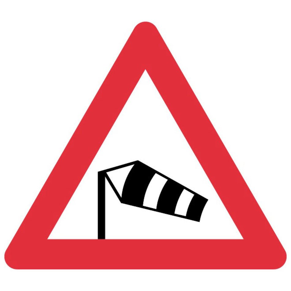 High Wind Warning Sign