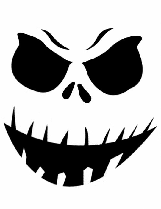 Ä°llustration of Scary Pumpkin Carving face