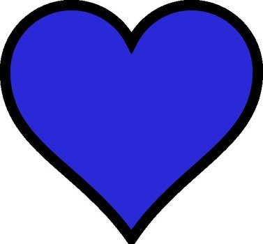 Blue Heart Clip Art N20