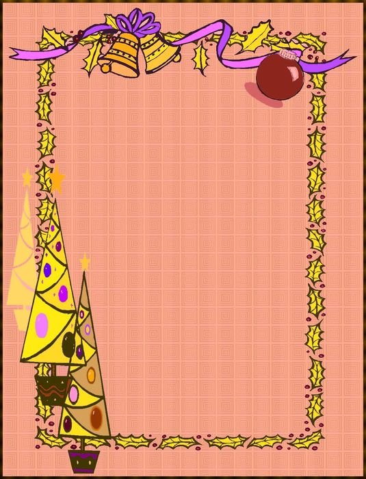 İllustration of the Christmas border