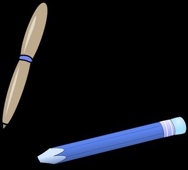 Pencil And Pen Vector Clip Art
