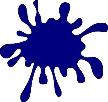 Black Paint Splatter Clip Art N4