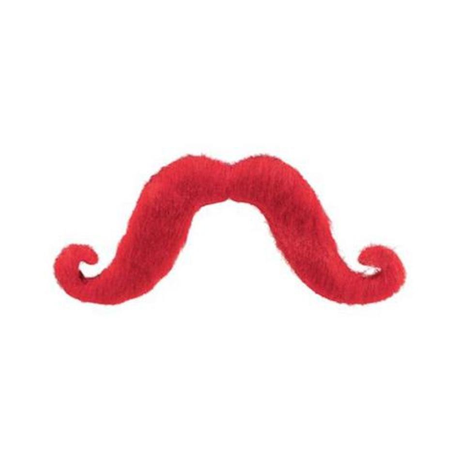 Red Handlebar Mustache