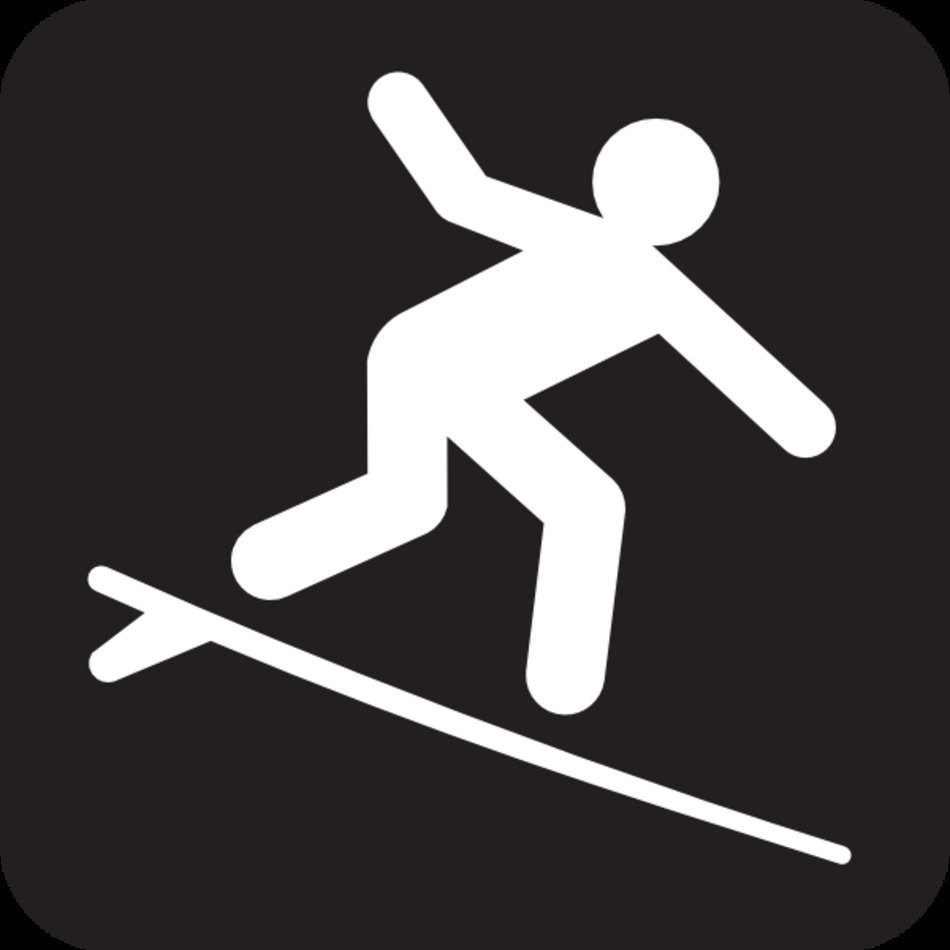 Surfboard Clip Art Black And White N2