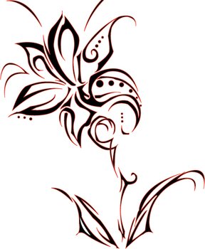 Tribal Flower Tattoos N3