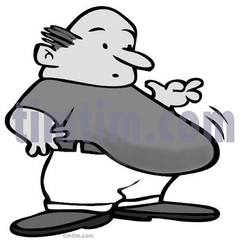 Man With Big Belly Clip Art
