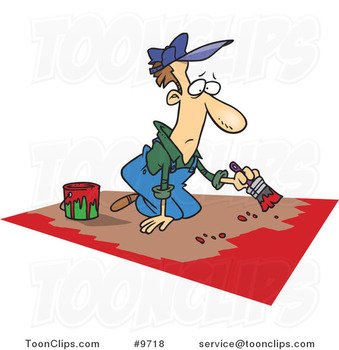 Cartoon Guy Painting