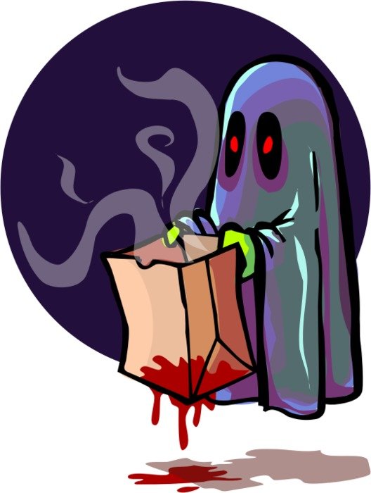 Scary Ghost Clip Art N5